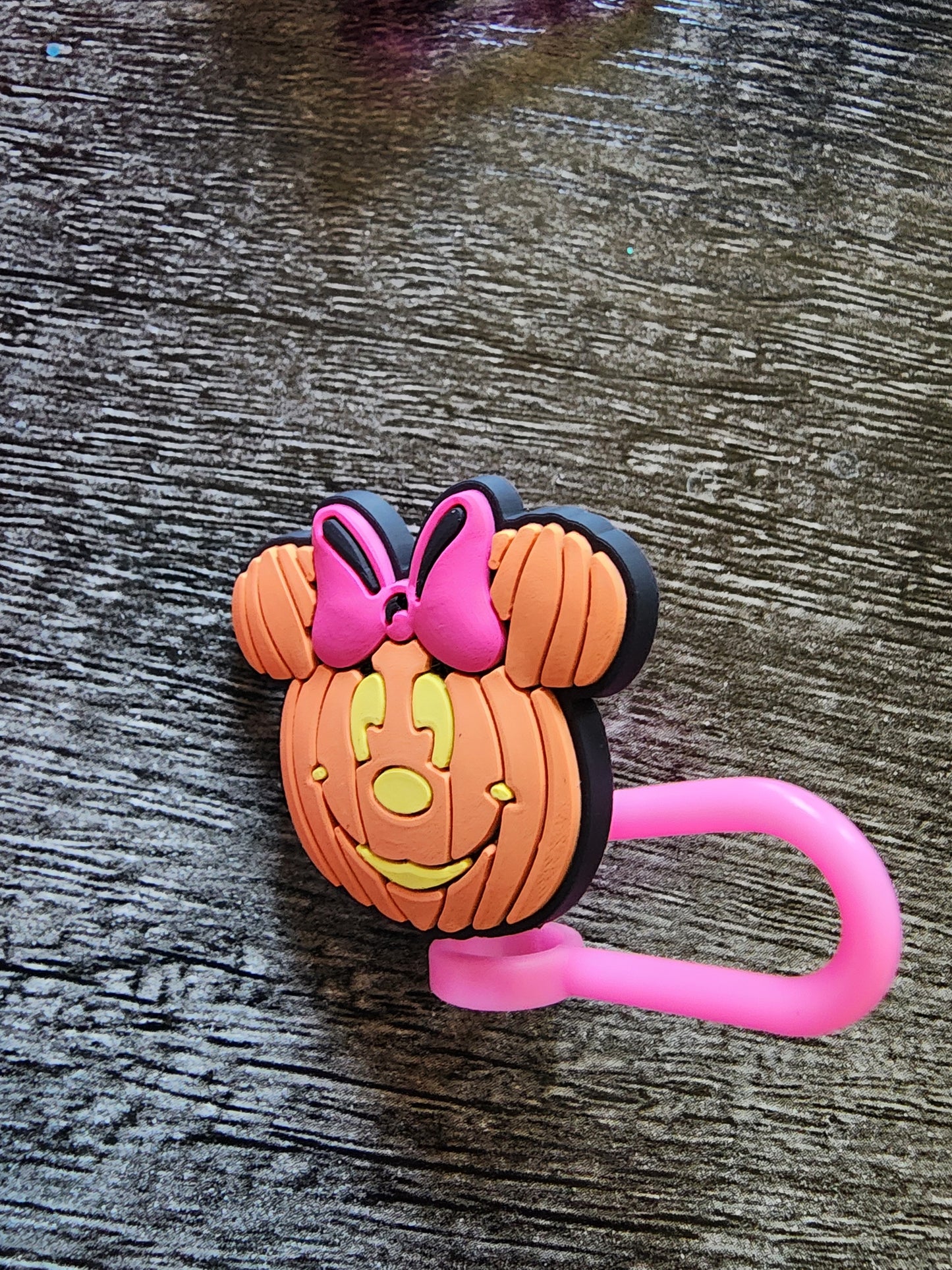 Pumpkin Minnie Straw Topper