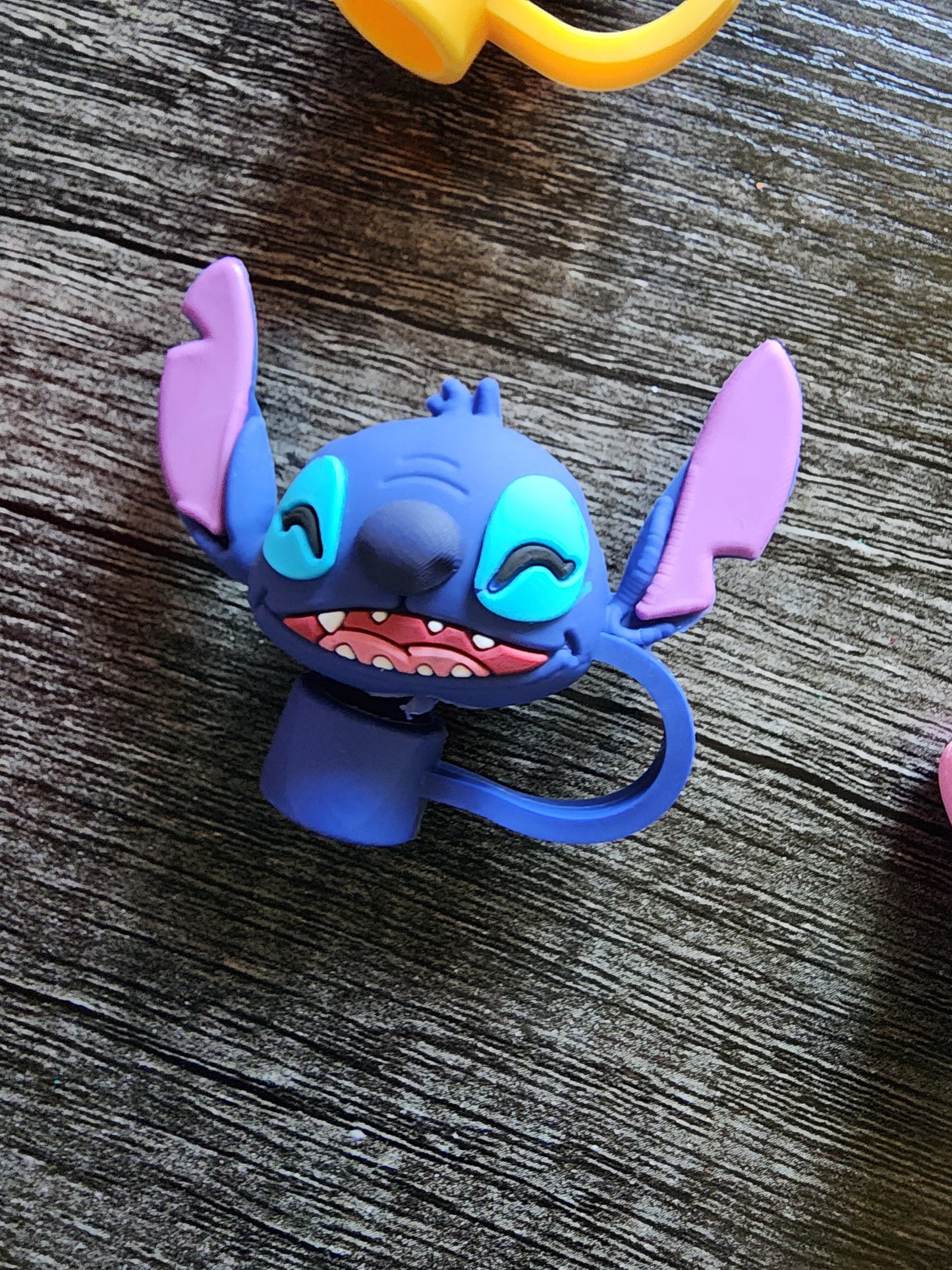 Smiling Stitch Straw Topper