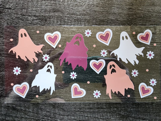 Pink Spooky Ghosts